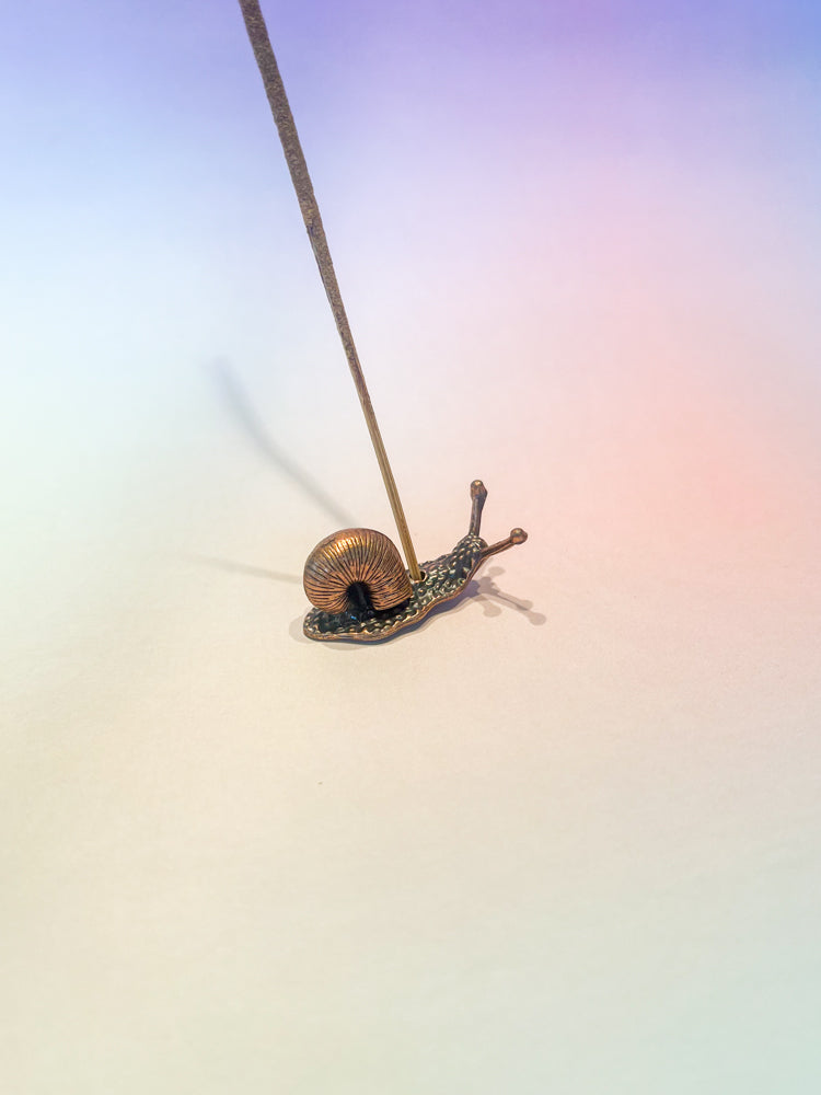 Mini Incense Holder: Snail (Copper)