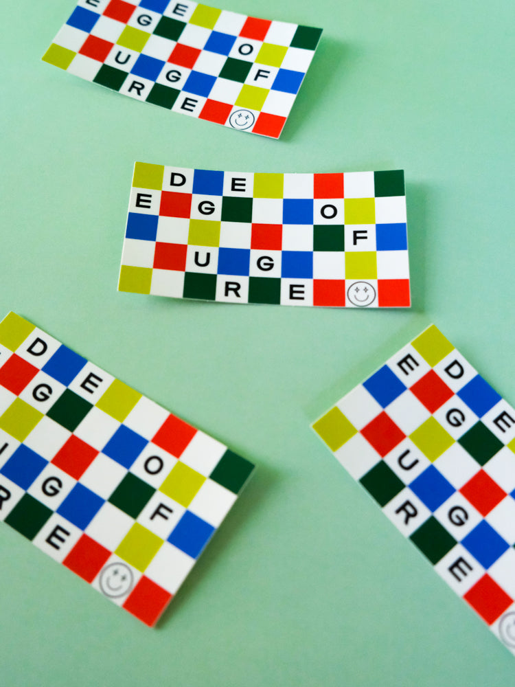 EOU Checkerboard Sticker