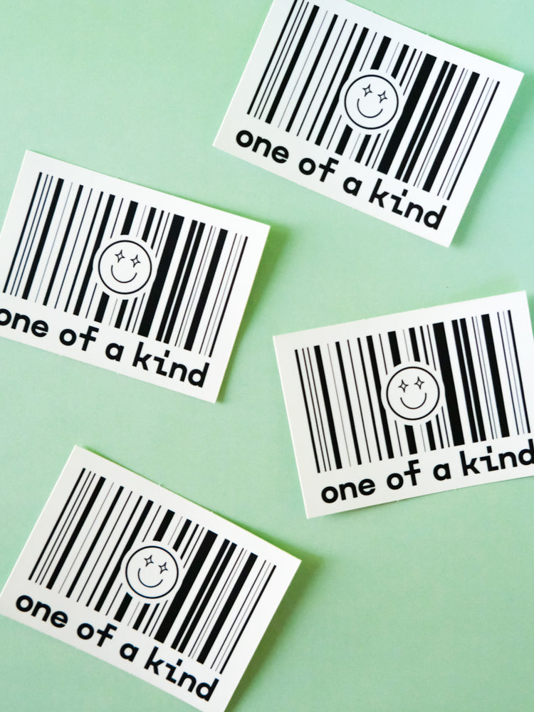 EOU Barcode Sticker: One Of A Kind