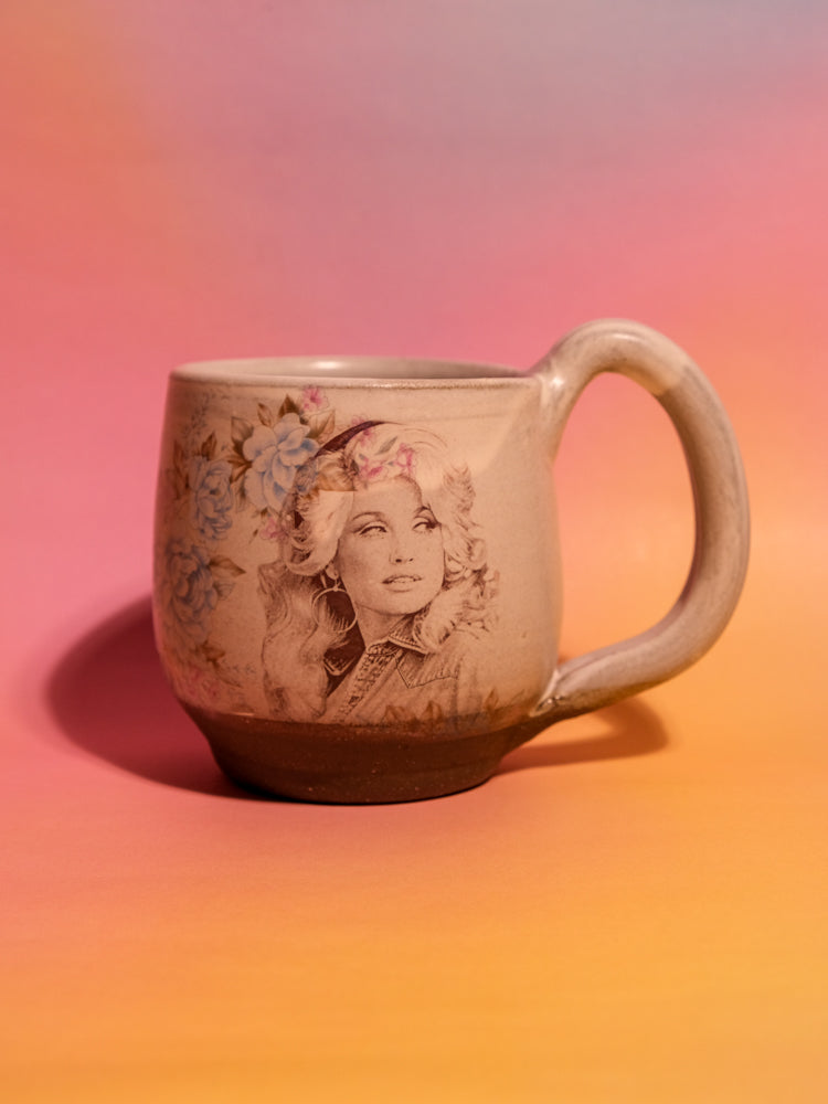 Mug: Dolly (White & Blue Flowers)