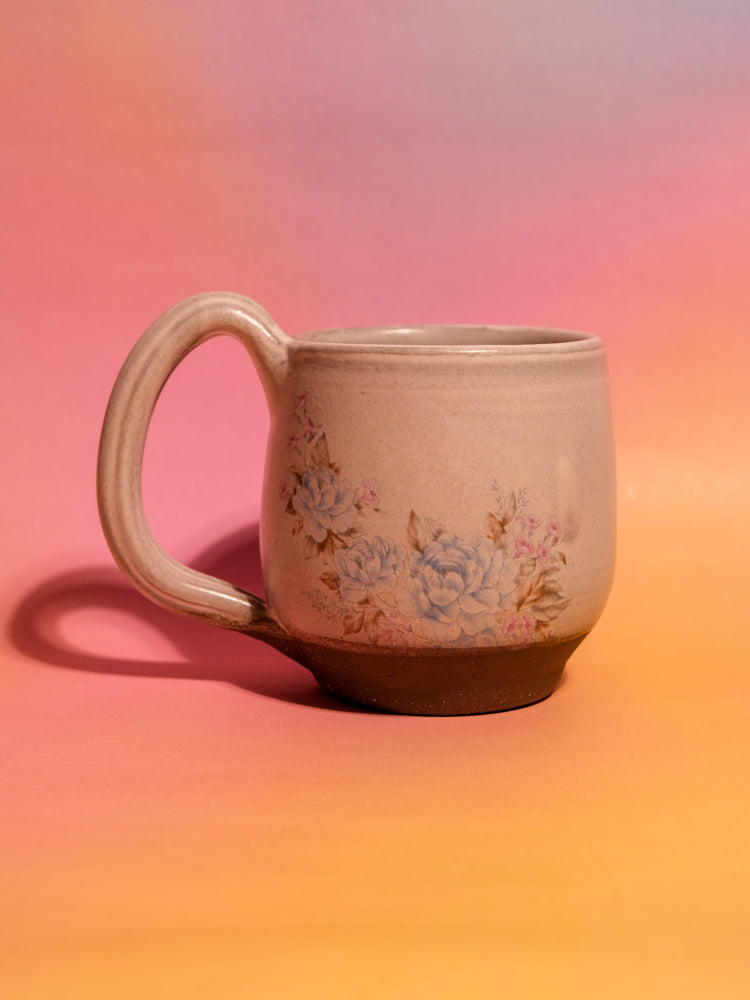Mug: Dolly (White & Blue Flowers)