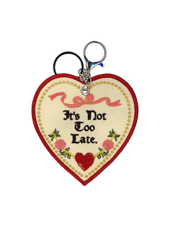 Embroidered Bag Charm: Lover You Should've Come Over