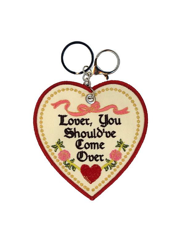 Embroidered Bag Charm: Lover You Should've Come Over