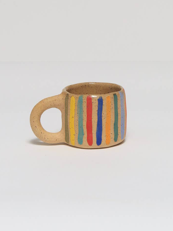 Striped Espresso Cup: Gold