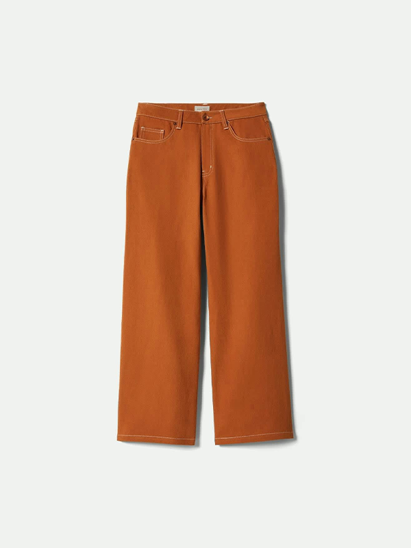Margo Cropped 5-Pocket Pant: Rustic Caramel