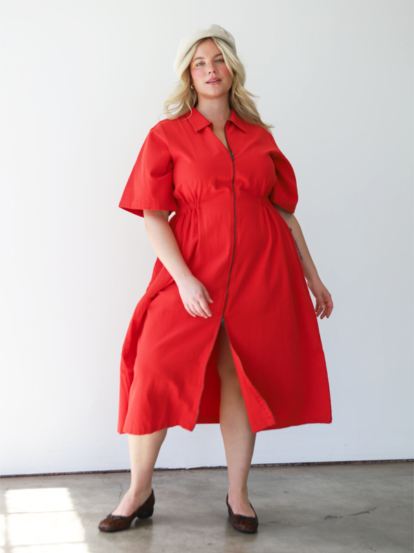 Noble Adult Long Utility Dress: Paprika