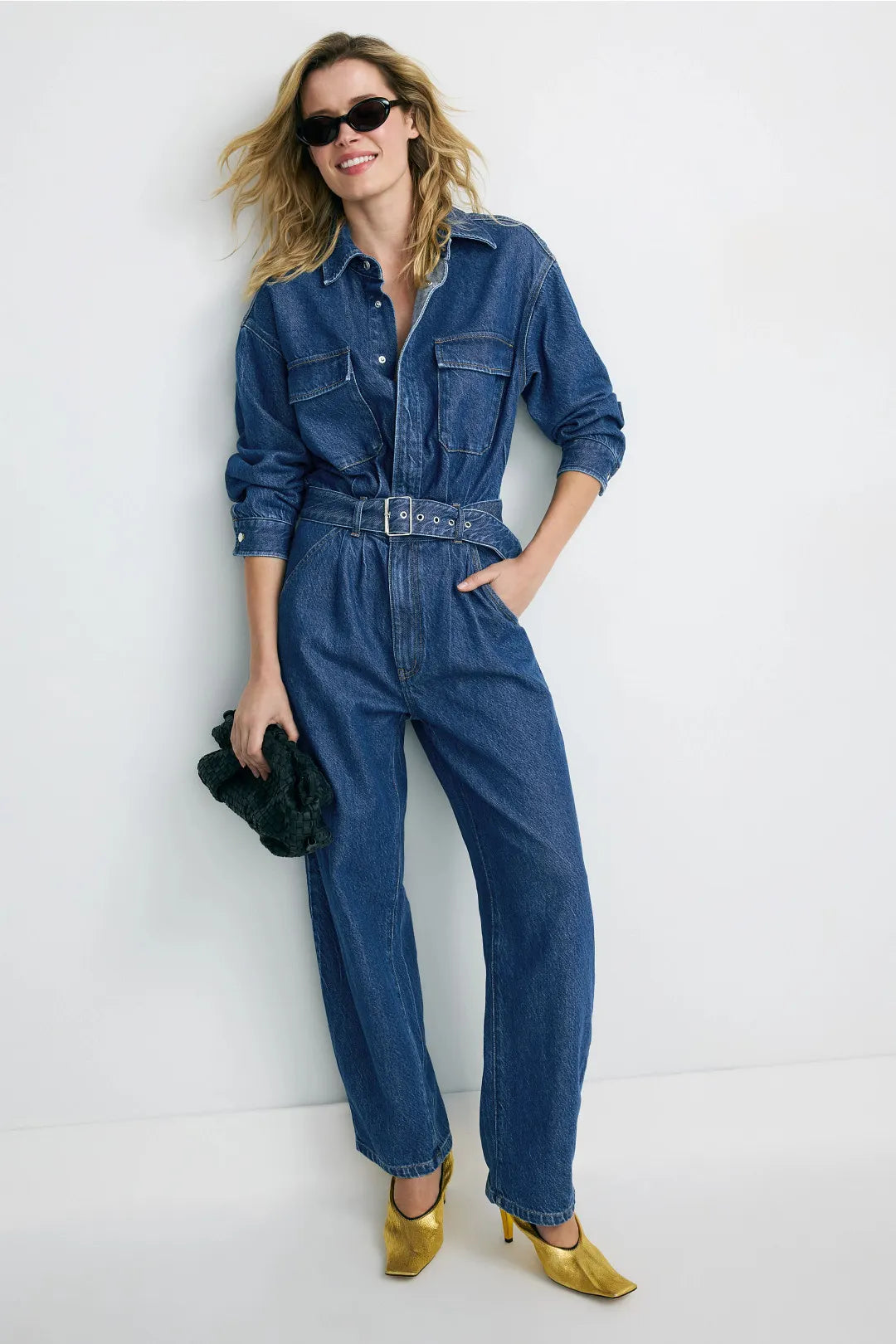 Barrel Jumpsuit: Deep Blue (FINAL SALE)