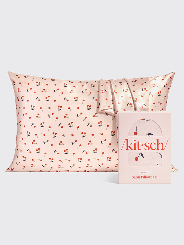 Satin Pillowcase: Cherry Print