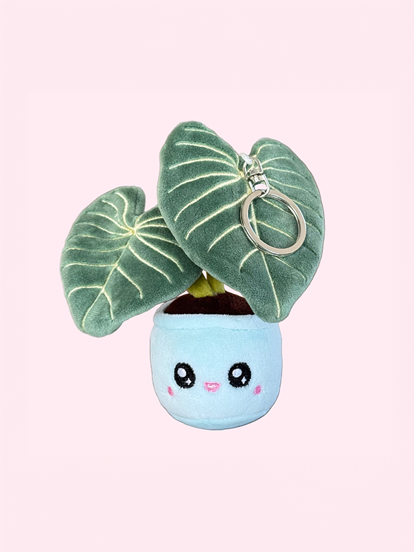 Philodendron Gloriosum Plush Keychain