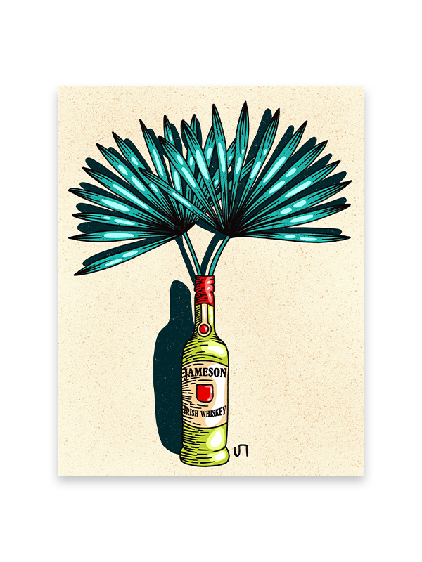 Jameson Bottle Print: 11 x 14
