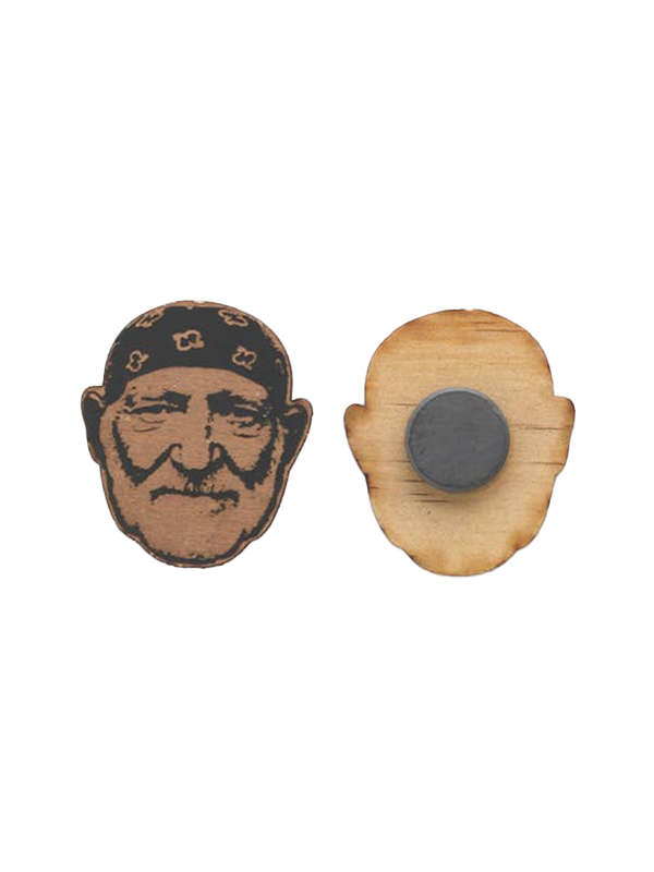 Wood Magnet: Willie Nelson