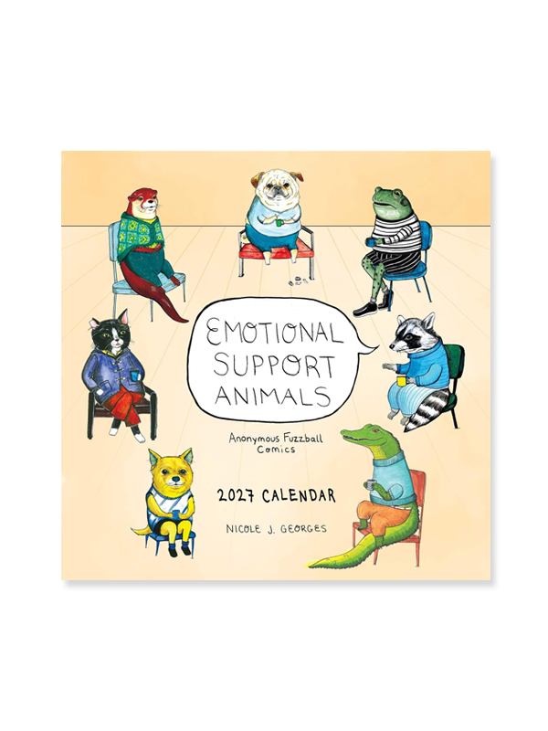 Emotional Support Animals 2027 Wall Calendar