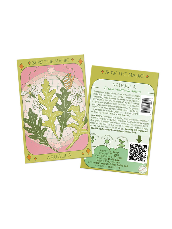 Arugula Tarot Seed Packet