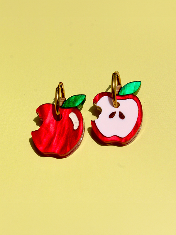 Little Apple Earrings