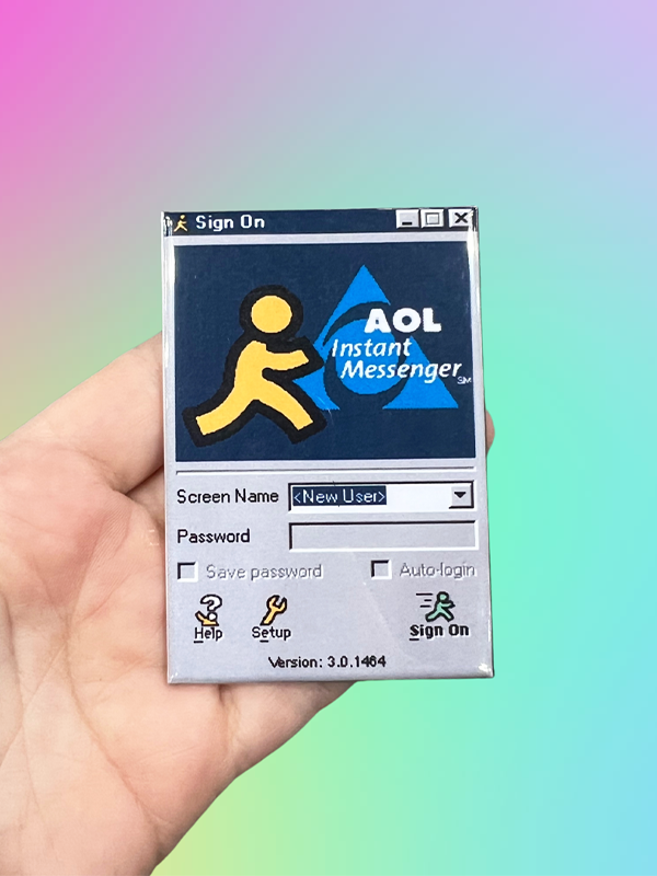 AOL AIM Screen Name Magnet