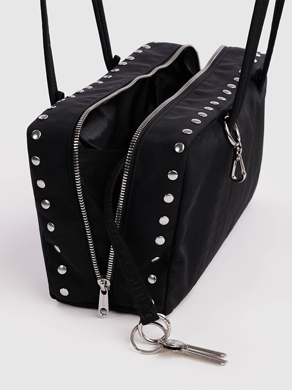 Nylon Bowler Bag: Studs