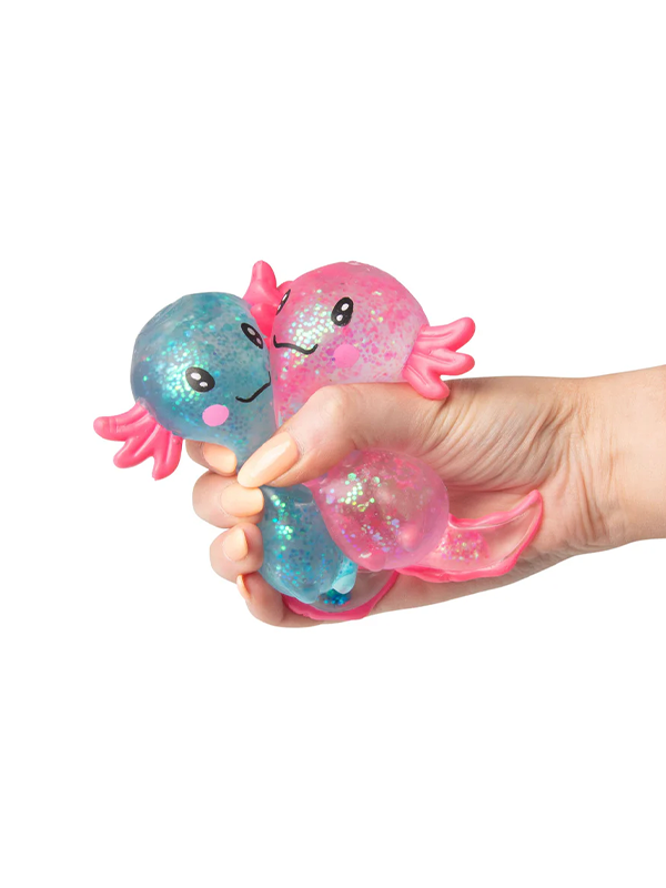 Scrunchems Sugar Axolotl Squishy Fidget Toy: Assorted