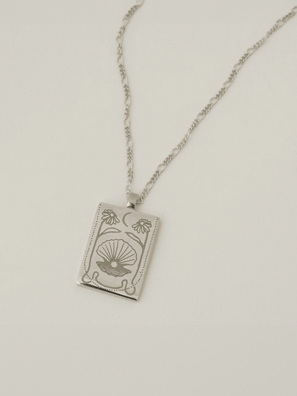 Ace of Spades Necklace: Sterling Silver