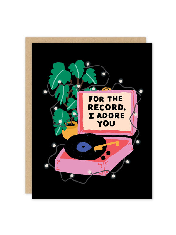 Adore You Record Card