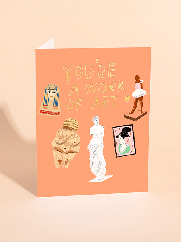 Work of Art Love Card