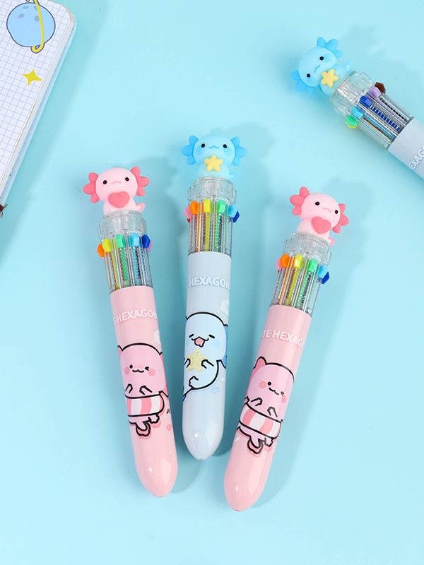 10 Color Ball Pen: Axolotl (Assorted)