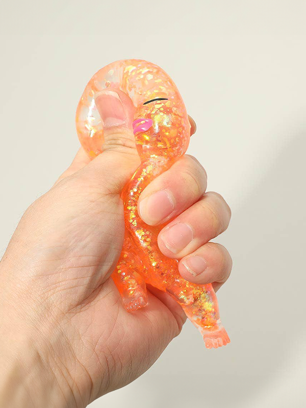 Glittered Squishy Doll Toy: Assorted