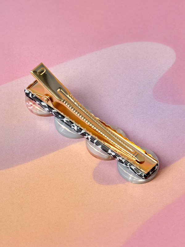 Frost Buttons Alligator Clip