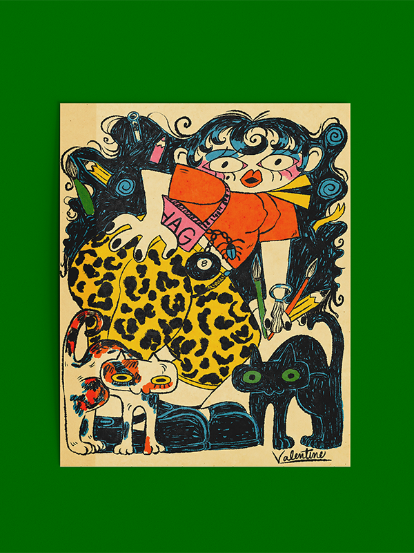 Leopard Pants Print: 8 x 10