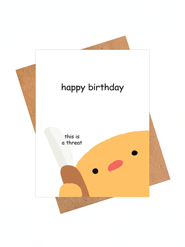This is a Threat Birthday Card
