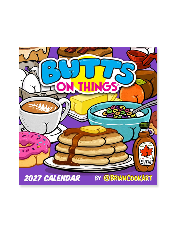 Butts on Things 2027 Wall Calendar