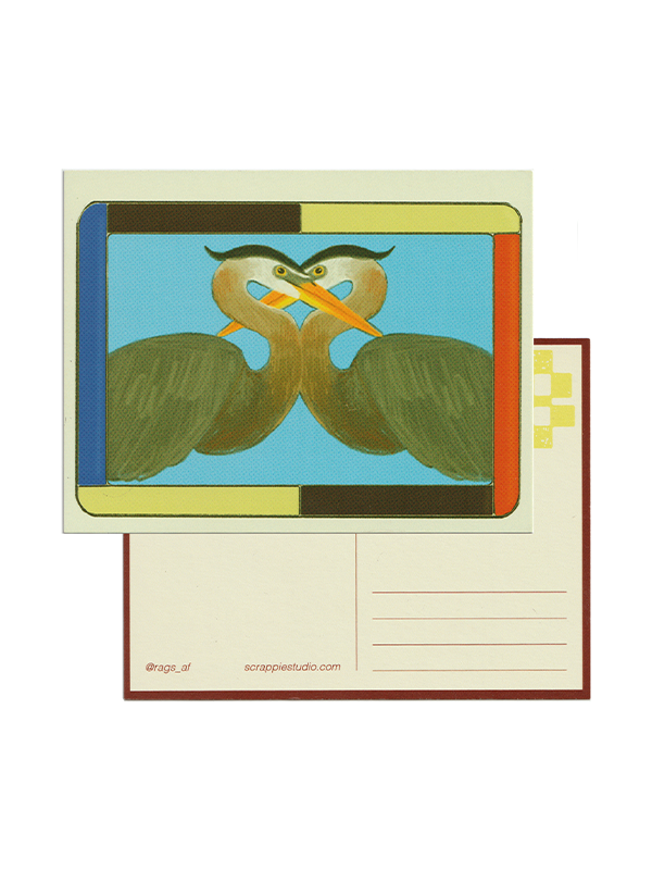 Two Birds Postcard