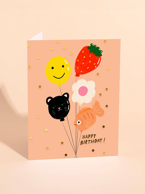 Birthday Balloons Card