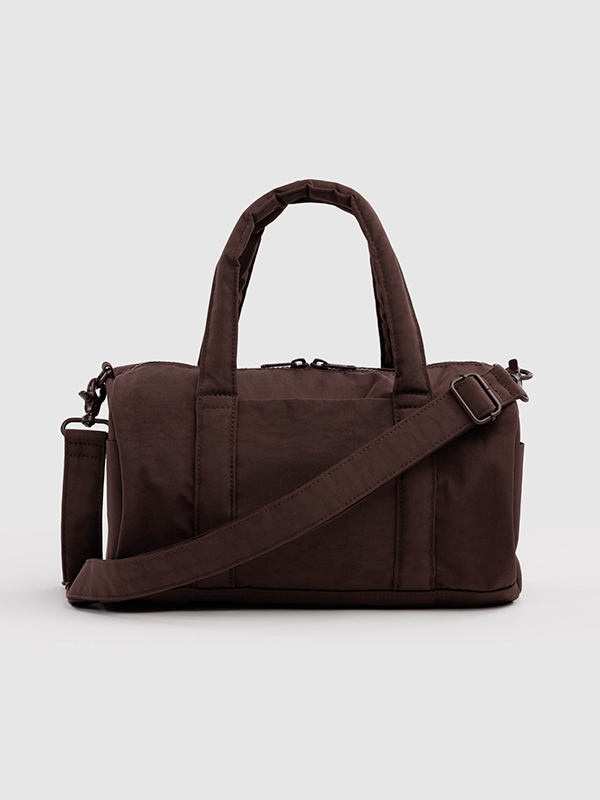 Nylon Duffle Bag: Coffee
