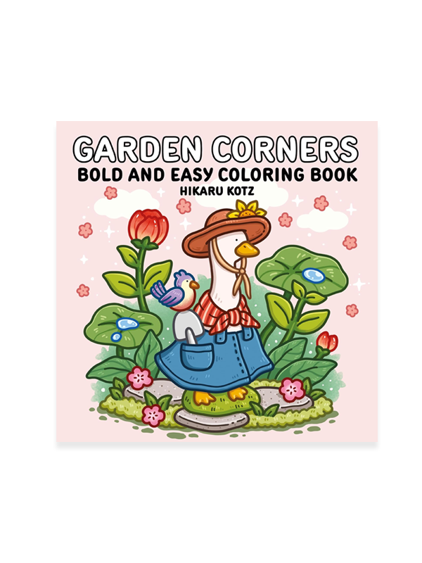 Garden Corners: Bold and Easy Coloring Book