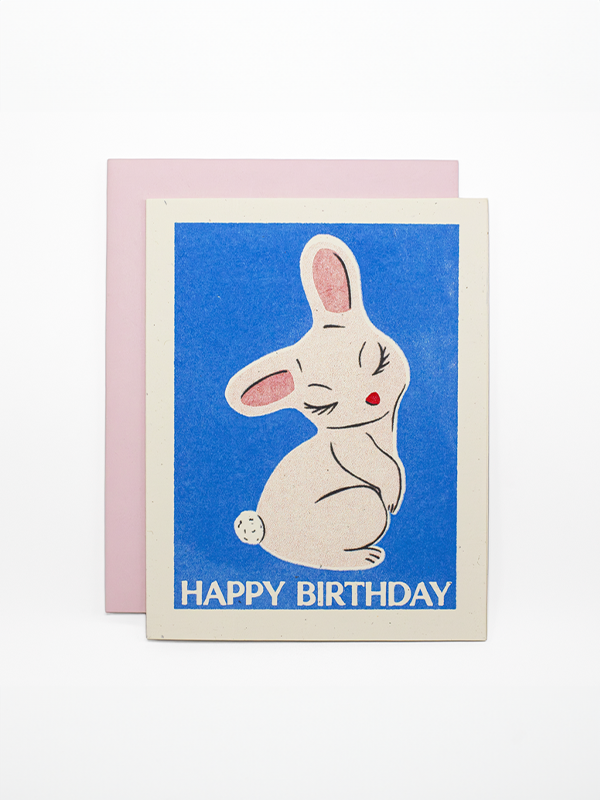 Happy Birthday Bunny Card