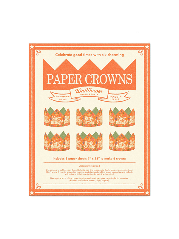 Happy Birthday Paper Crowns