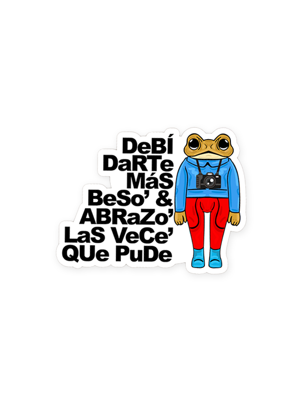 Debí Darte Más Besos (Bad Bunny) Sticker