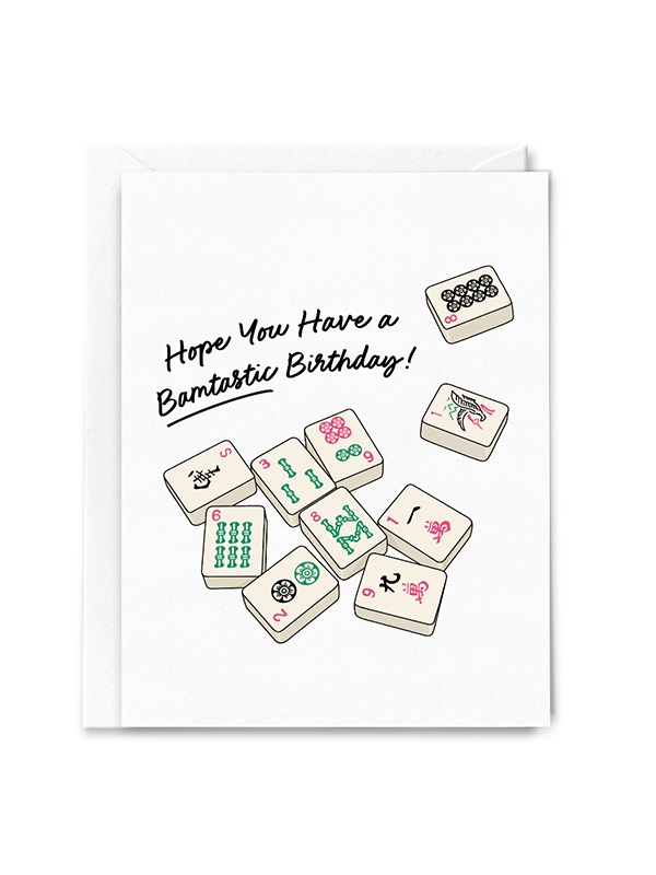 Have a Bamtastic Birthday Mahjong Card