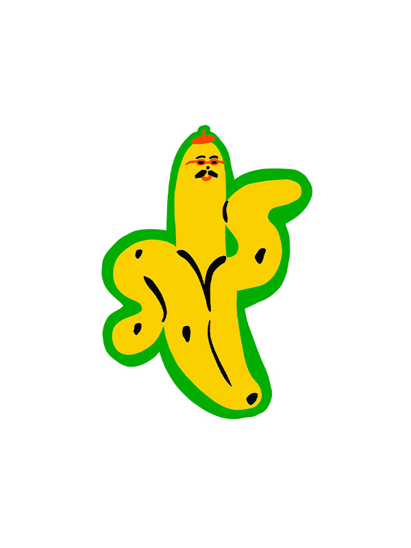 Cool Banana Sticker