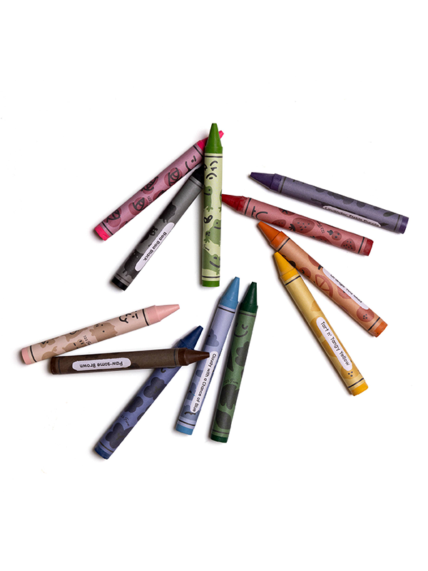 12 Beeswax Crayons
