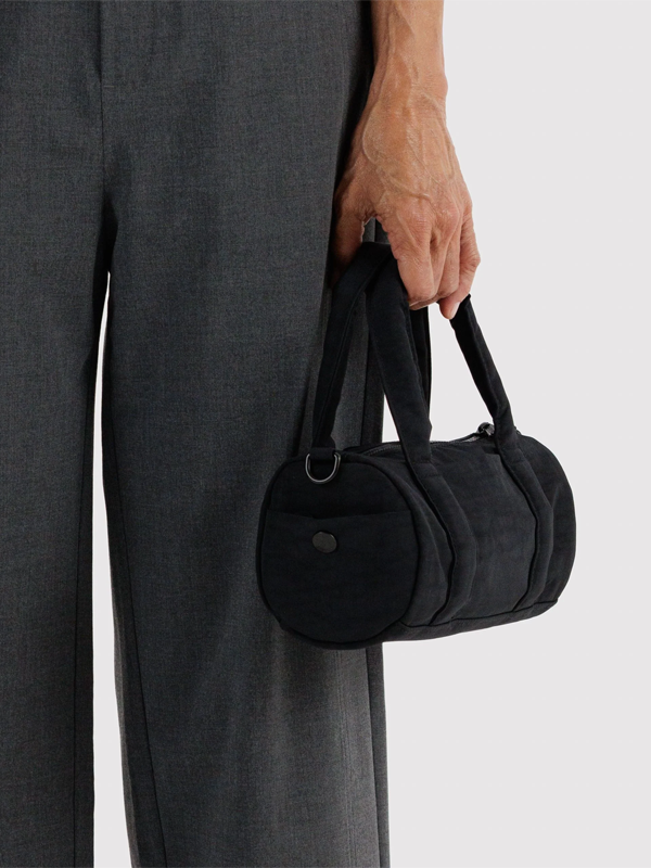 Small Nylon Duffle Bag: Black