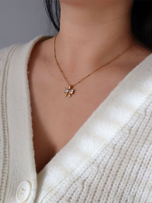 Beloved Bow Necklace