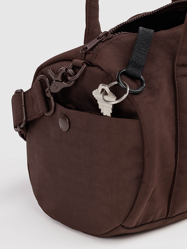 Nylon Duffle Bag: Coffee