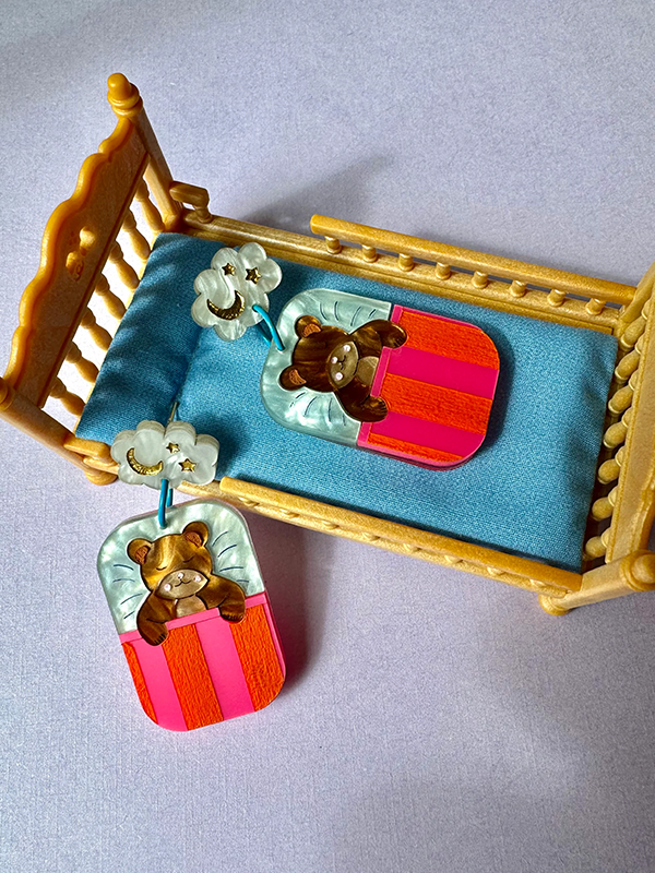 Beary Sleepy Earrings