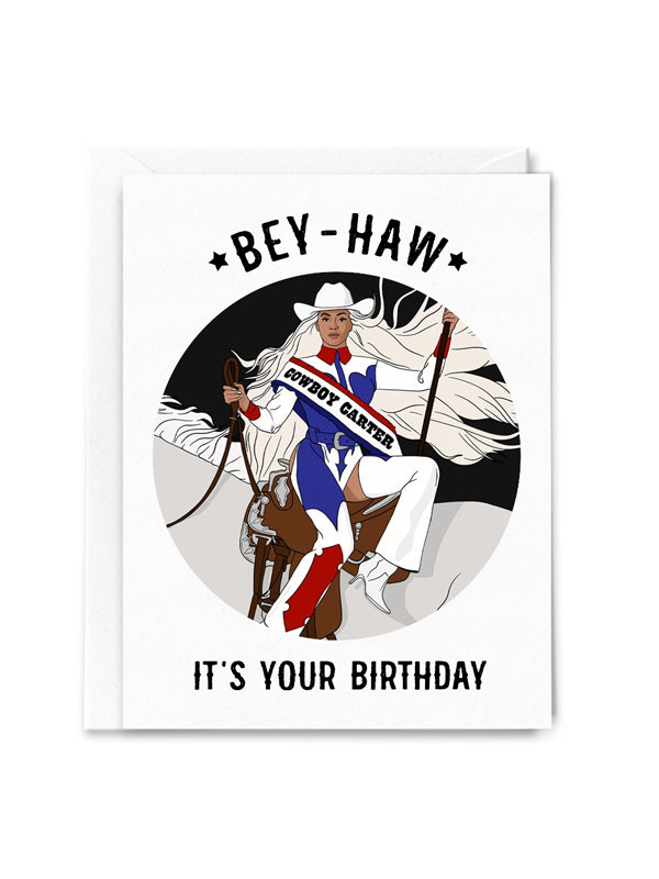 Bey Haw Cowboy Birthday Card Sayings