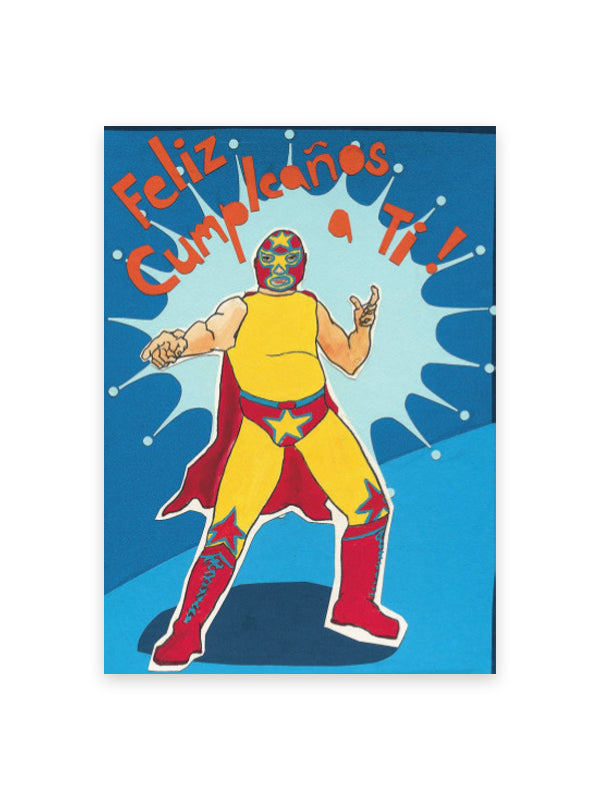 Wrestler Birthday Card
