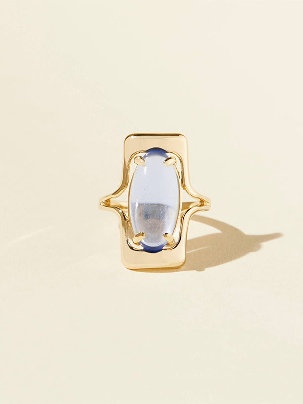 Walton Ring: Gold Plated (Blue)