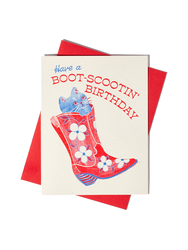 Boot-Scootin' Birthday Card