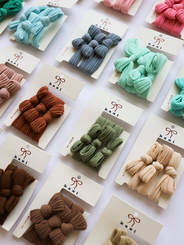 Bow Slick Back Hair Ties: Assorted