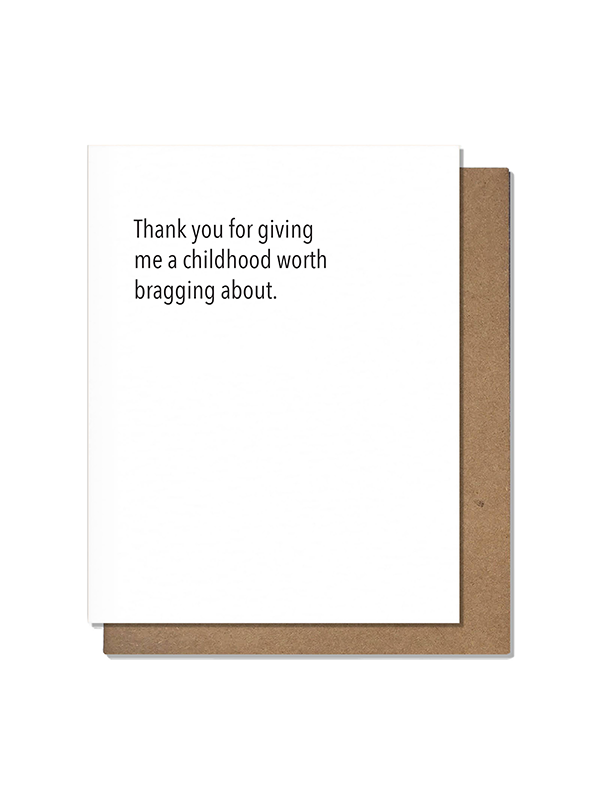 Brag Childhood Card